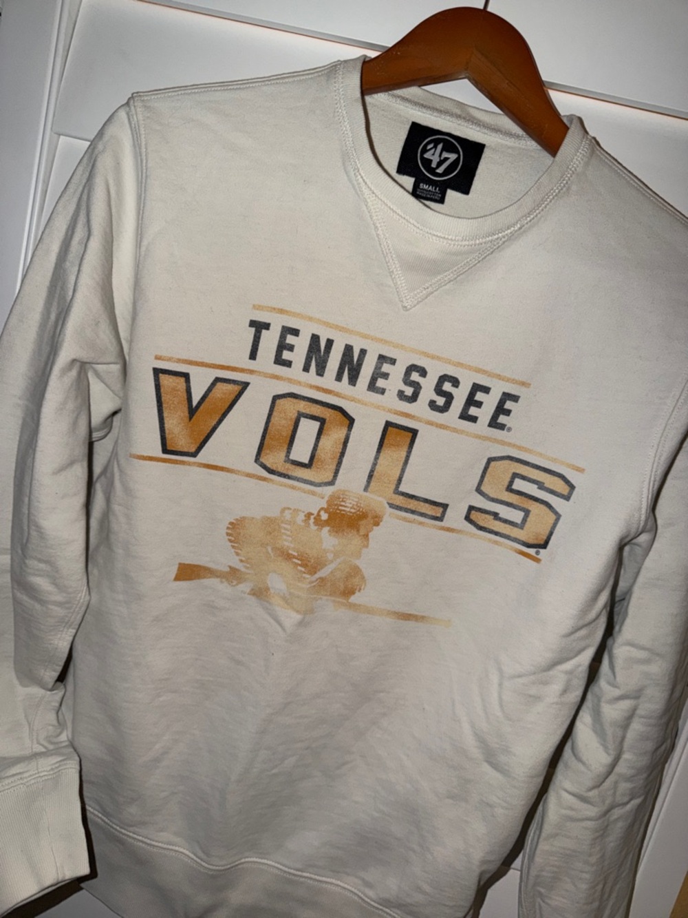 47 Tennessee Vols Cream and Orange Graphic Crewneck